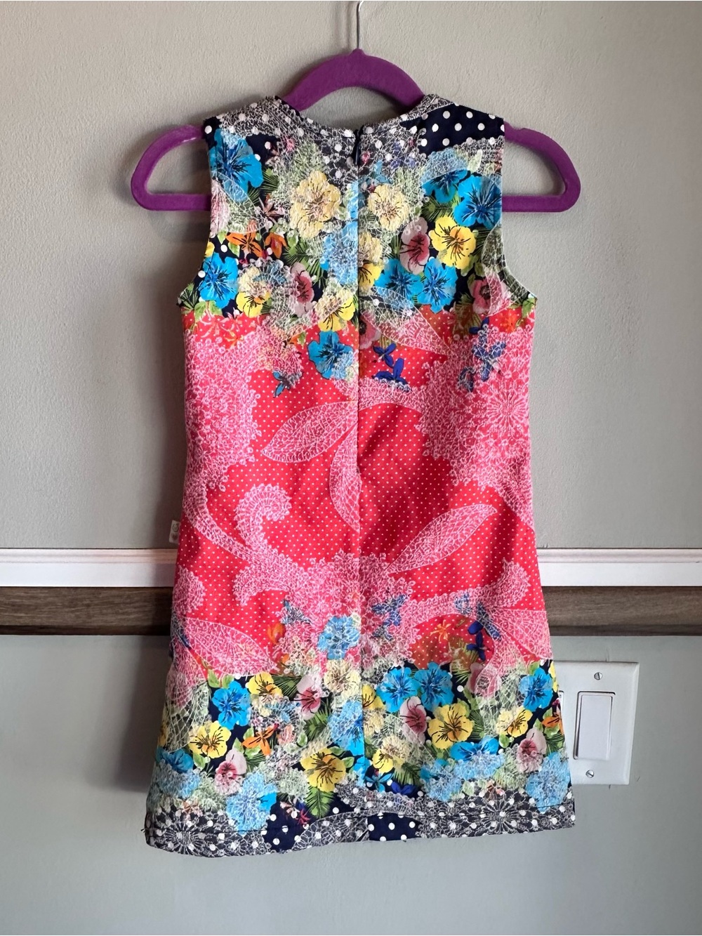 Lilax Floral Embroidered Cotton Sleeveless Dress - Picture 2 of 6